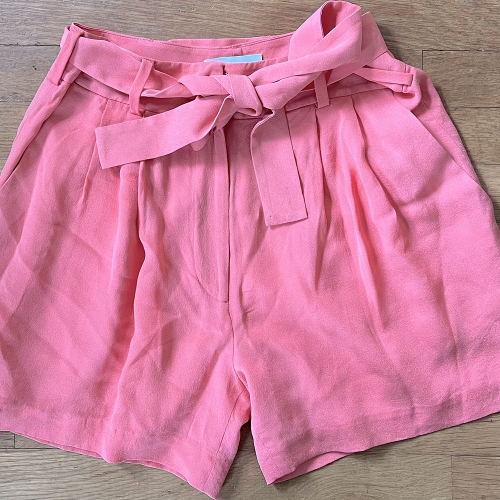 Adam Lippes Silk Paperbag Shorts